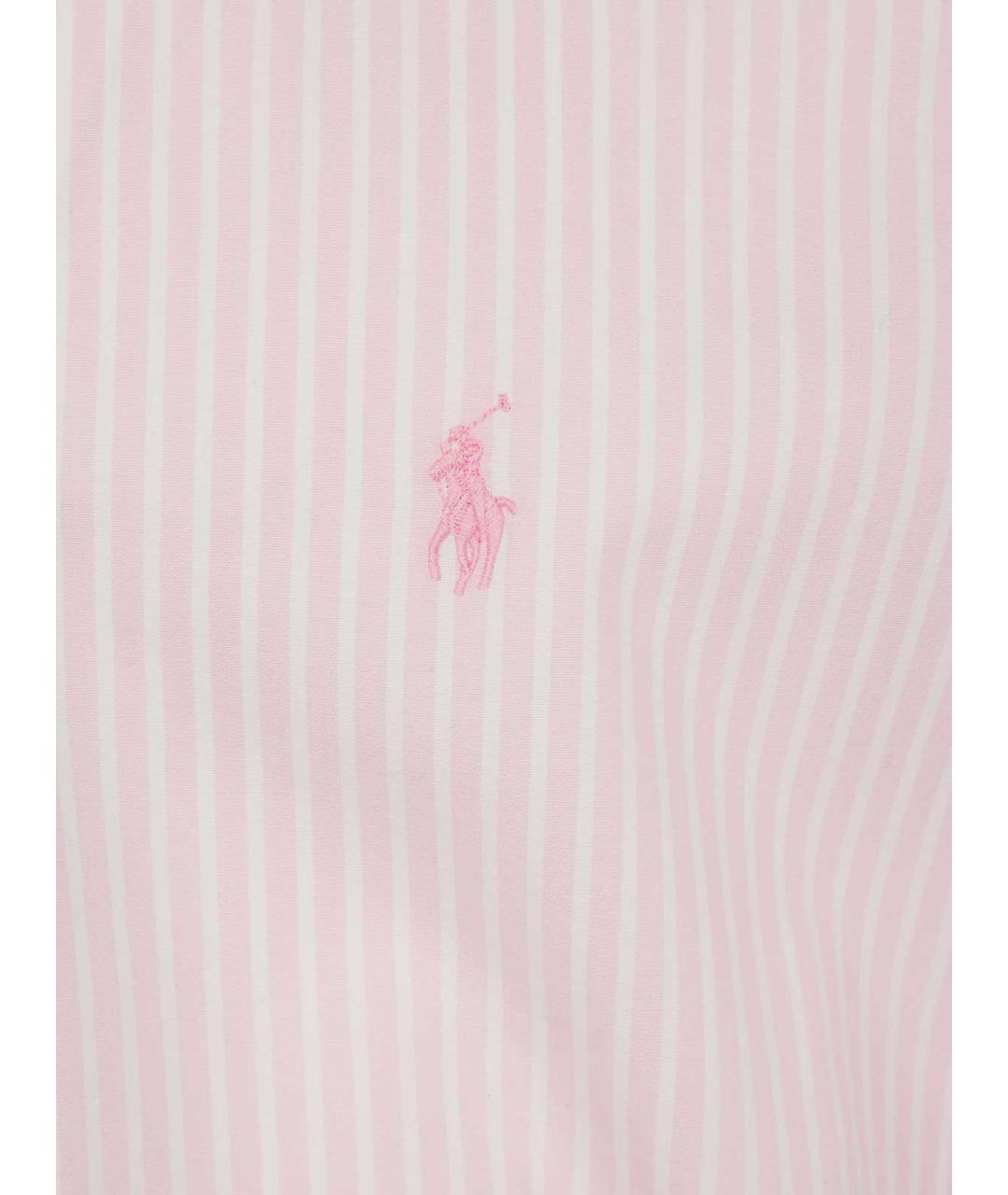 POLO RALPH LAUREN Розовая хлопковая кэжуал рубашка, фото 3