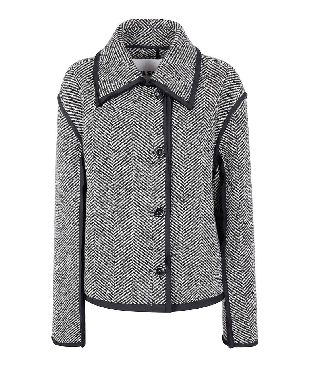 JIL SANDER Серая шерстяная куртка, фото 1