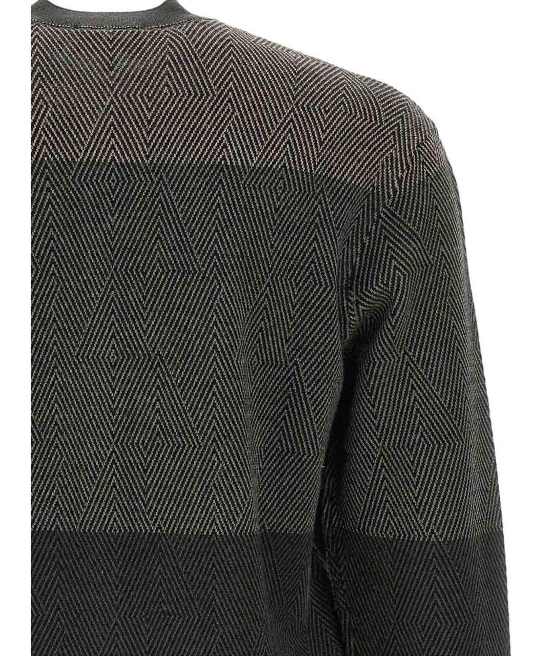 EMPORIO ARMANI Зеленый шерстяной джемпер / свитер, фото 5