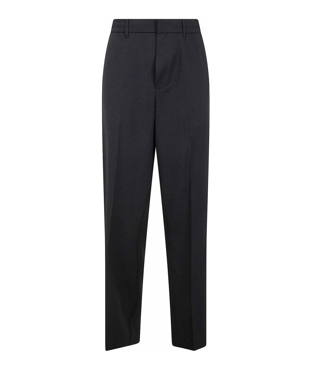 EMPORIO ARMANI Синие полиэстеровые классические брюки, фото 1