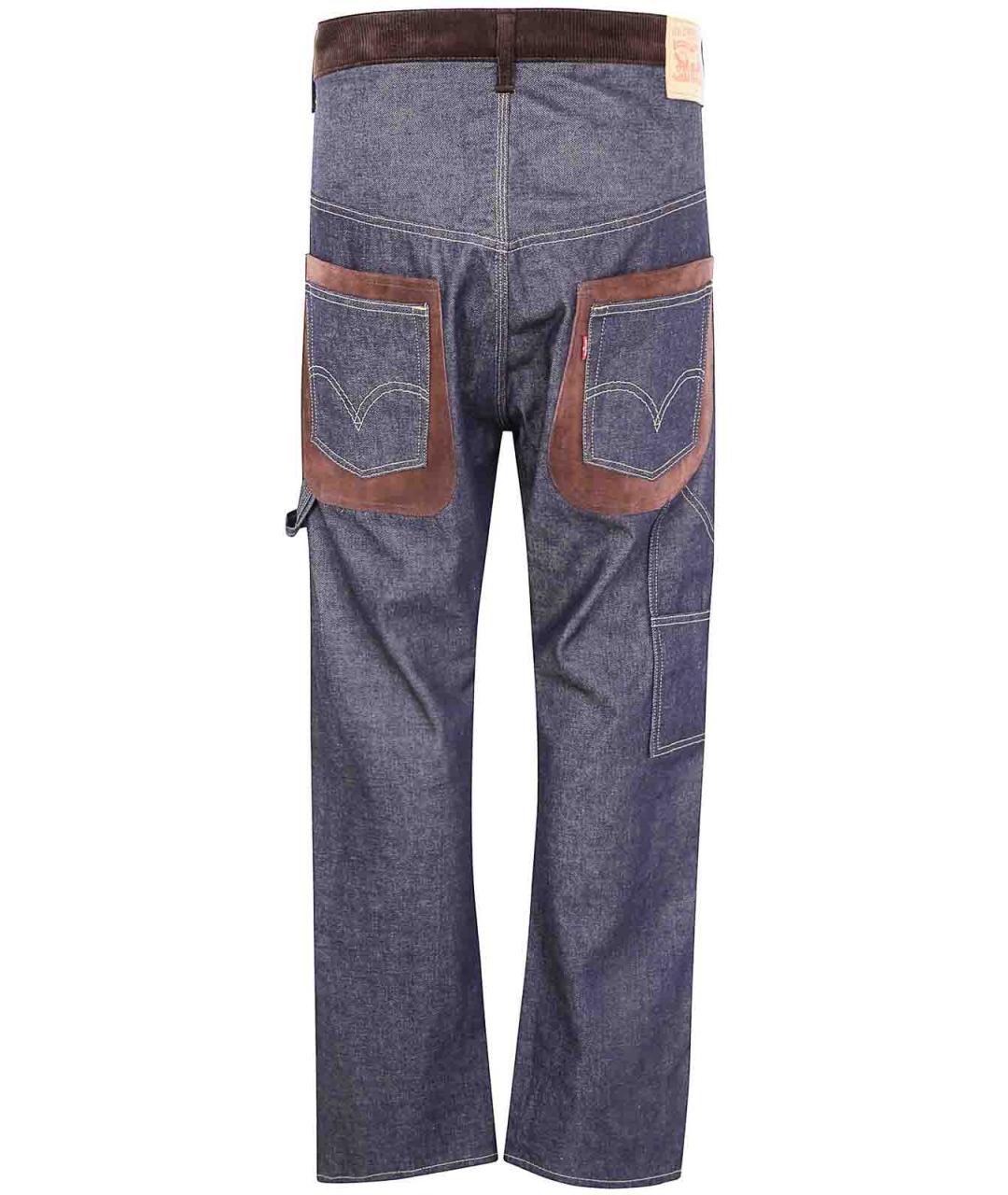 JUNYA WATANABE Синие хлопковые повседневные брюки, фото 2