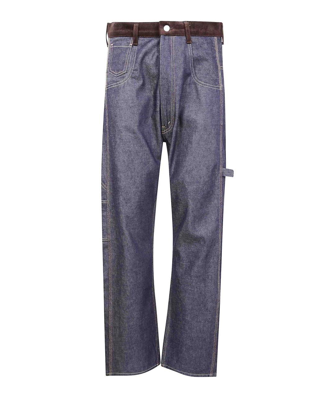 JUNYA WATANABE Синие хлопковые повседневные брюки, фото 1