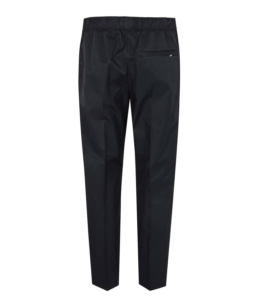 LANVIN Синие хлопковые повседневные брюки, фото 2