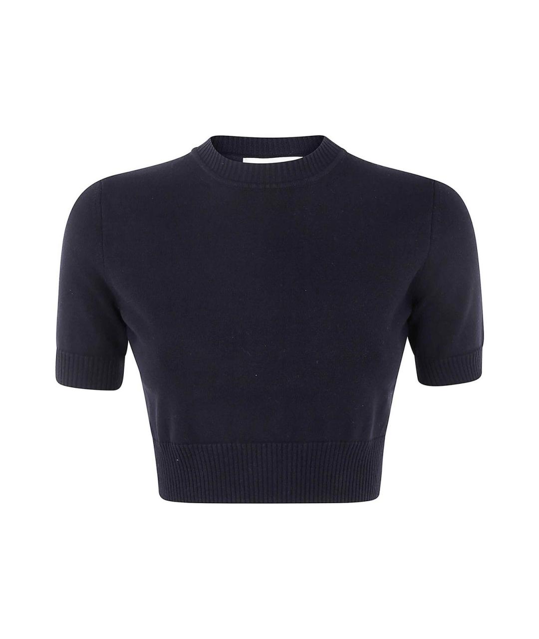 SPORTMAX Черная вискозная футболка, фото 1