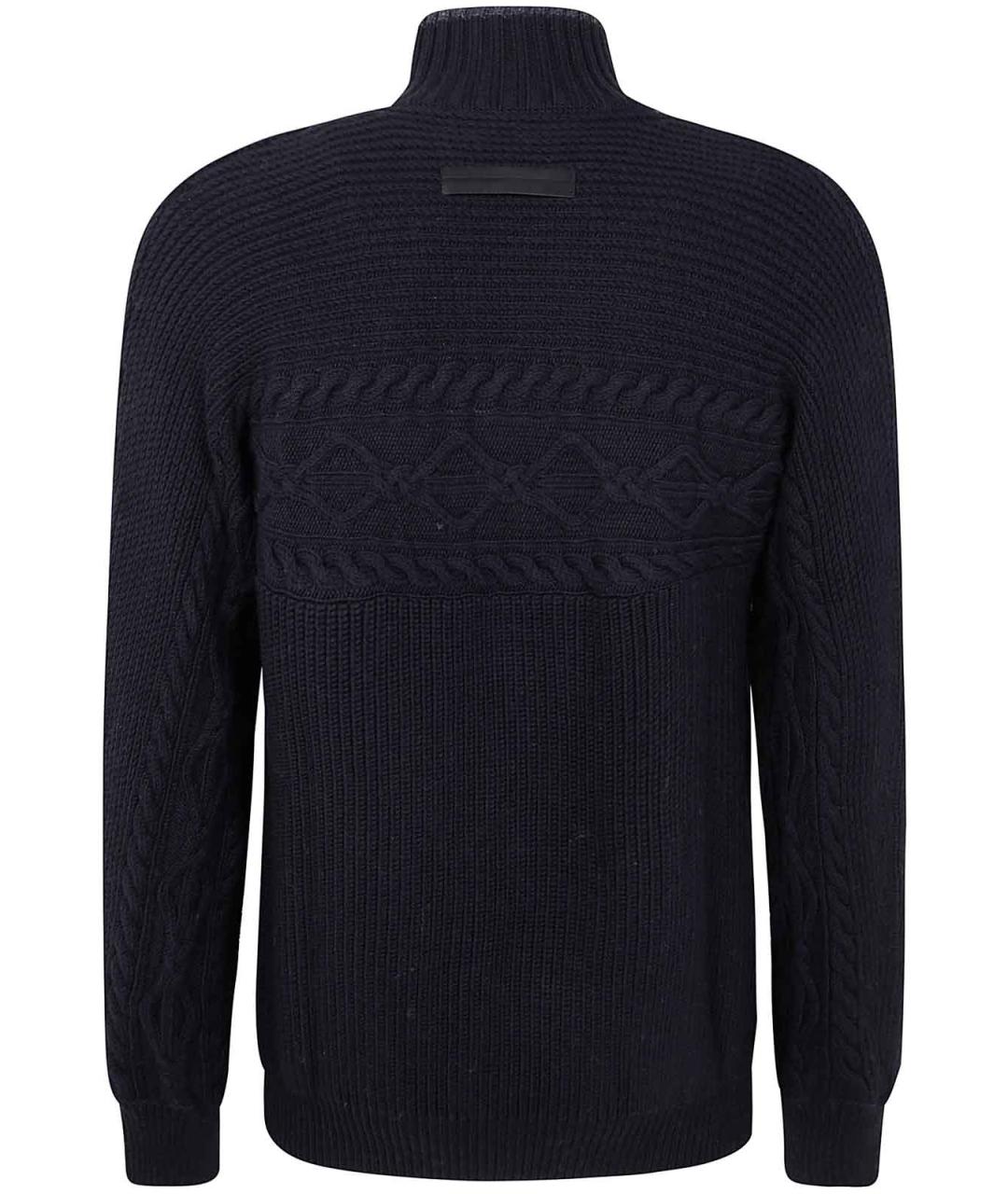 ZEGNA Черная шерстяная водолазка, фото 2