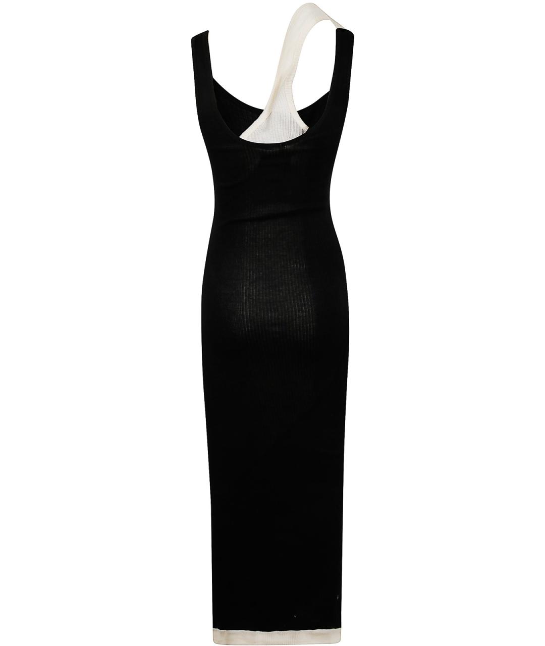 JEAN PAUL GAULTIER Черное хлопковое повседневное платье, фото 2