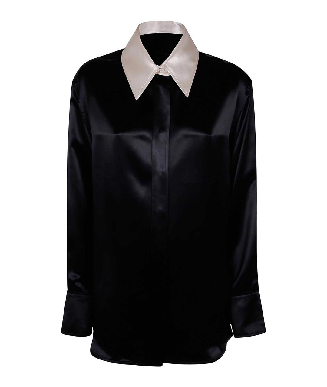 JIL SANDER Черная вискозная рубашка, фото 1