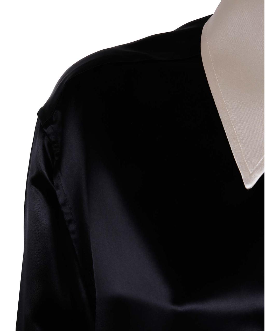 JIL SANDER Черная вискозная рубашка, фото 3