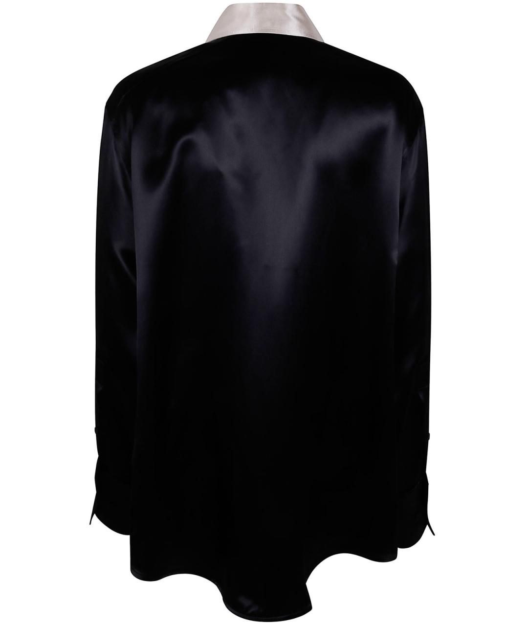 JIL SANDER Черная вискозная рубашка, фото 2