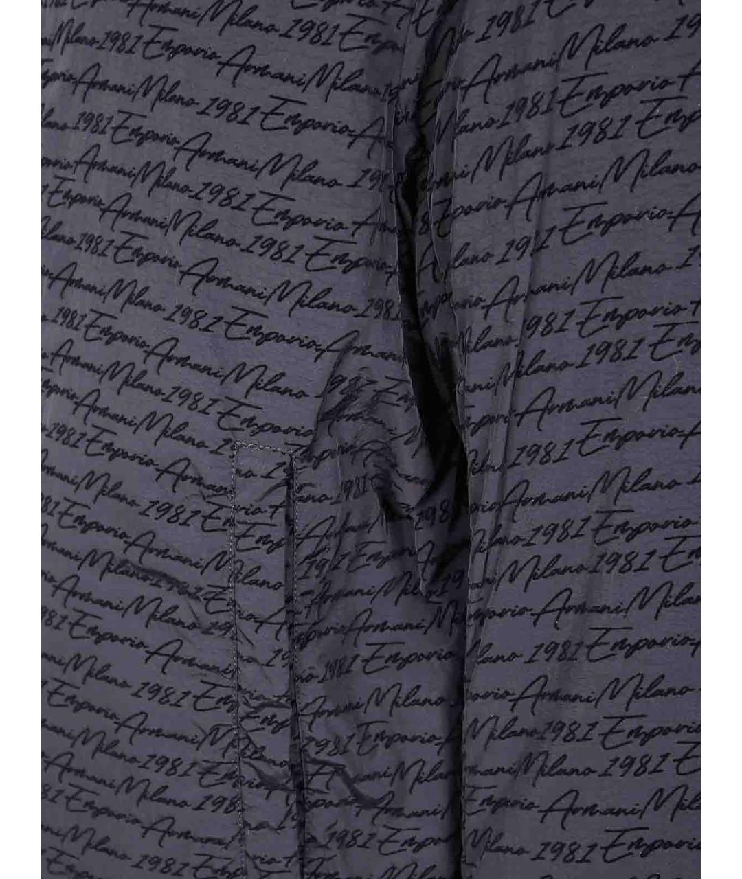 EMPORIO ARMANI Черная полиамидовая куртка, фото 3