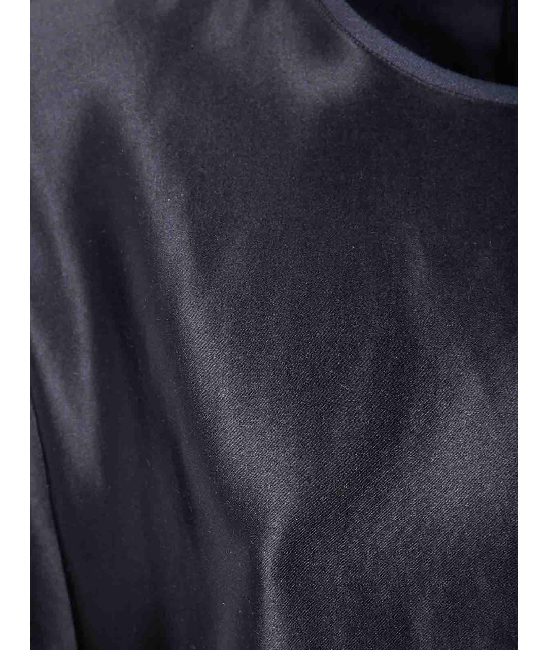GIORGIO ARMANI Черная шелковая блузы, фото 3