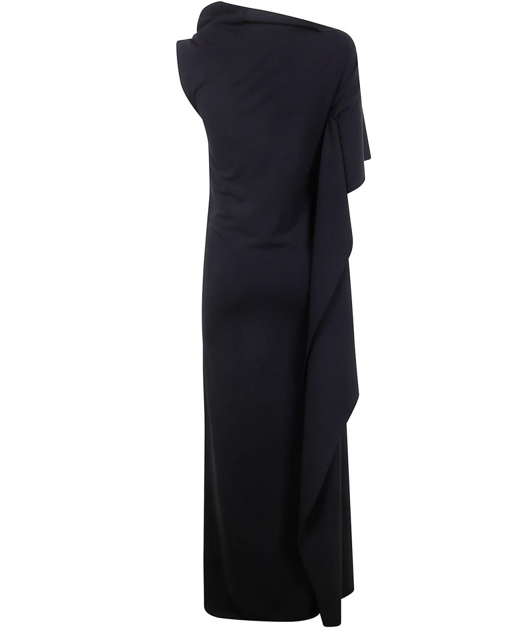 SPORTMAX Черное вискозное повседневное платье, фото 2
