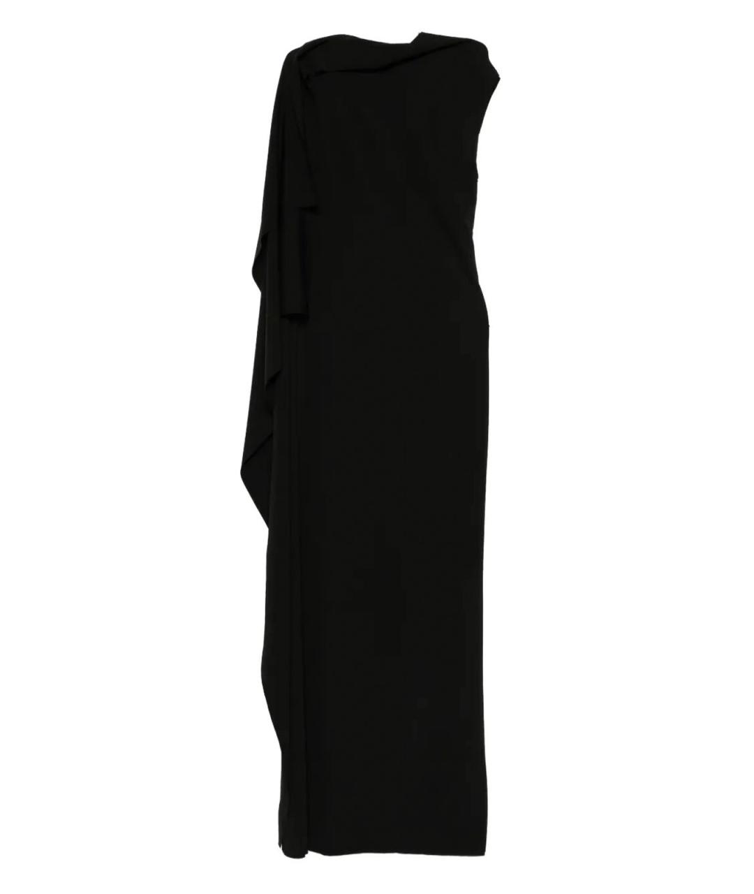 SPORTMAX Черное вискозное повседневное платье, фото 4