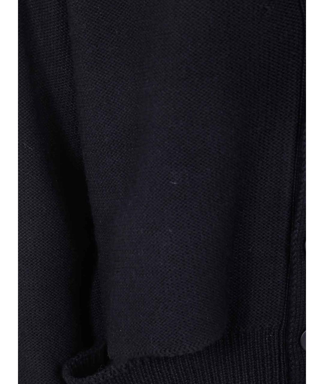 MM6 MAISON MARGIELA Черный шерстяной кардиган, фото 3