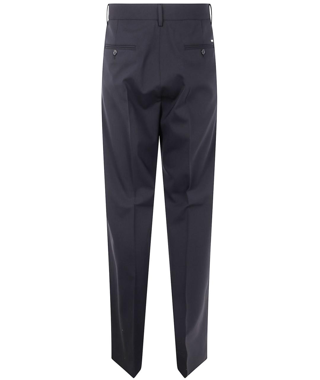 DSQUARED2 Черные шерстяные классические брюки, фото 2