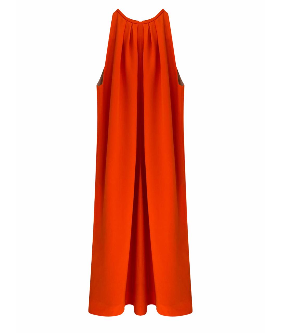 CELINE PRE-OWNED Оранжевое шелковое платье, фото 1