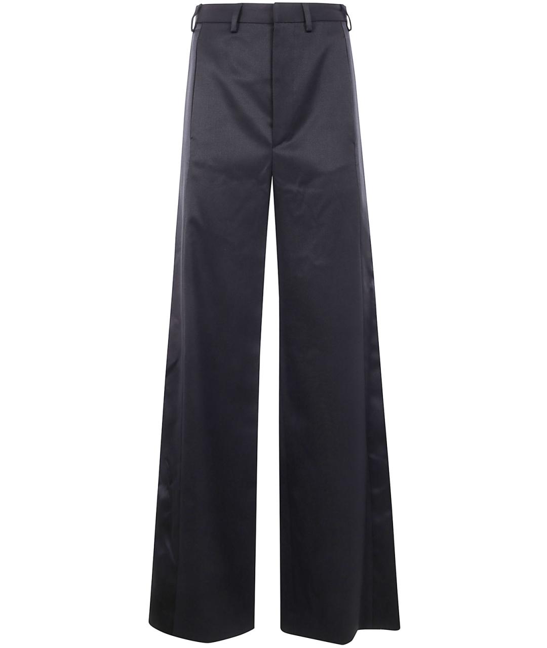 MM6 MAISON MARGIELA Черные полиэстеровые брюки широкие, фото 2