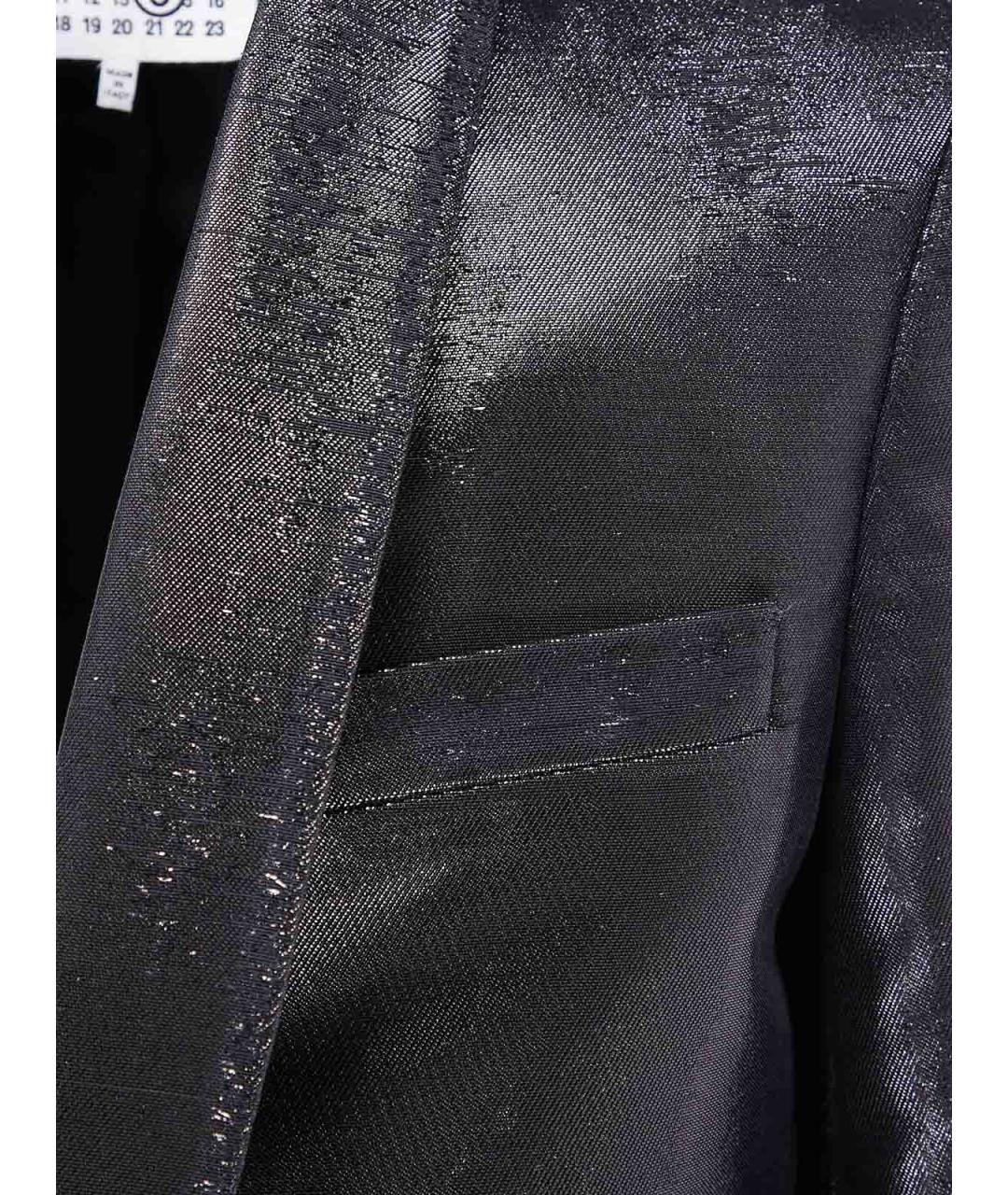 MM6 MAISON MARGIELA Черный полиэстеровый пиджак, фото 4