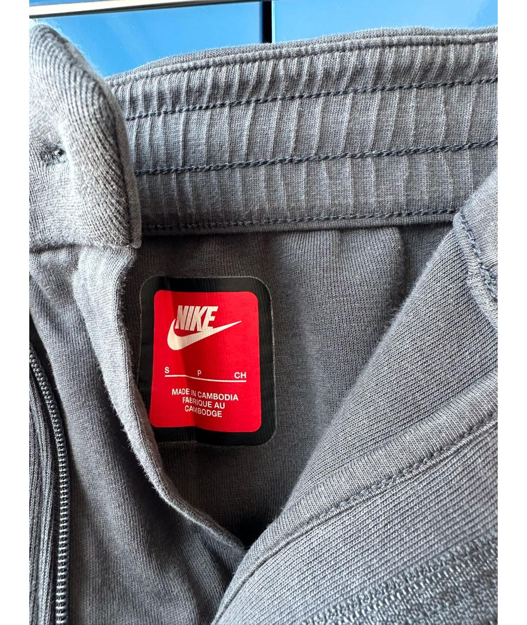 NIKE Серый хлопковый спортивный костюм, фото 3