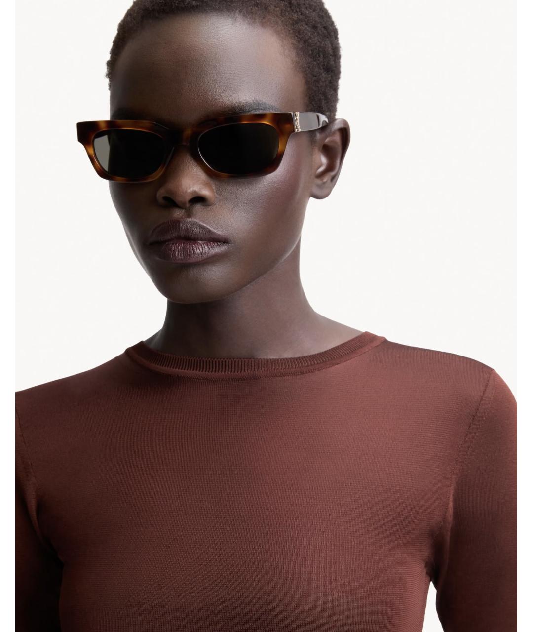 SAINT LAURENT Мульти пластиковые солнцезащитные очки, фото 2