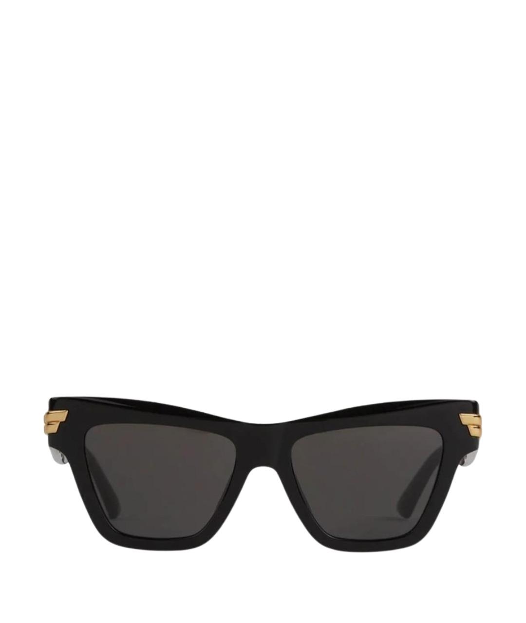 BOTTEGA VENETA Черные пластиковые солнцезащитные очки, фото 1