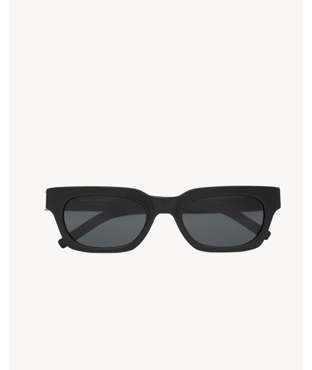 SAINT LAURENT Черные пластиковые солнцезащитные очки, фото 3