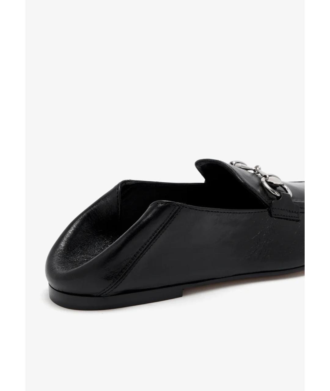 GUCCI Черные кожаные лоферы, фото 2