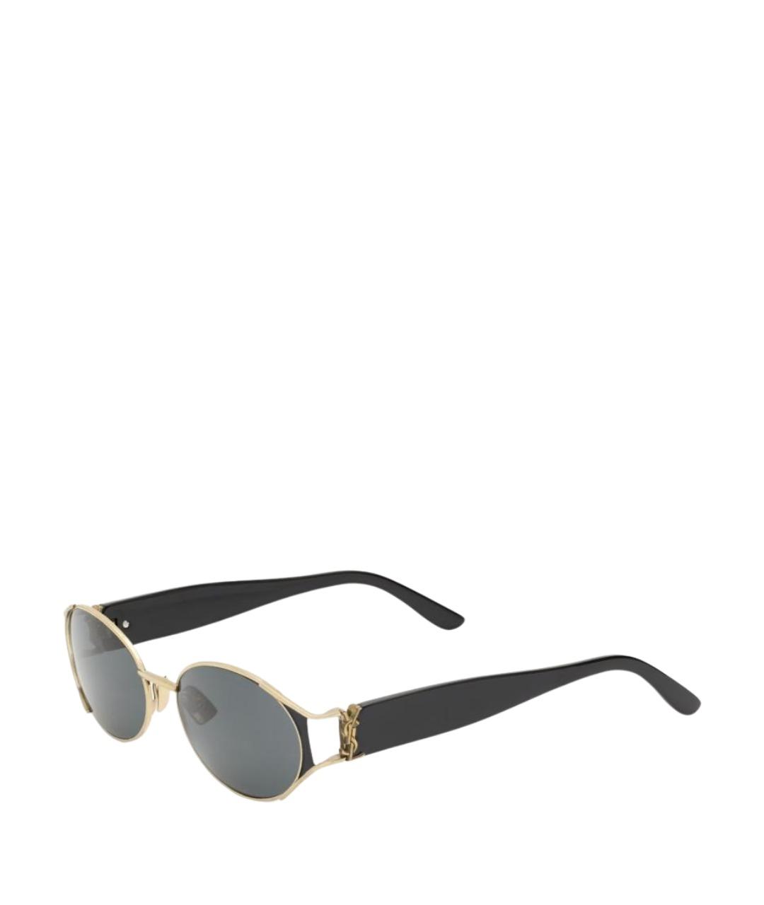SAINT LAURENT Черные пластиковые солнцезащитные очки, фото 1