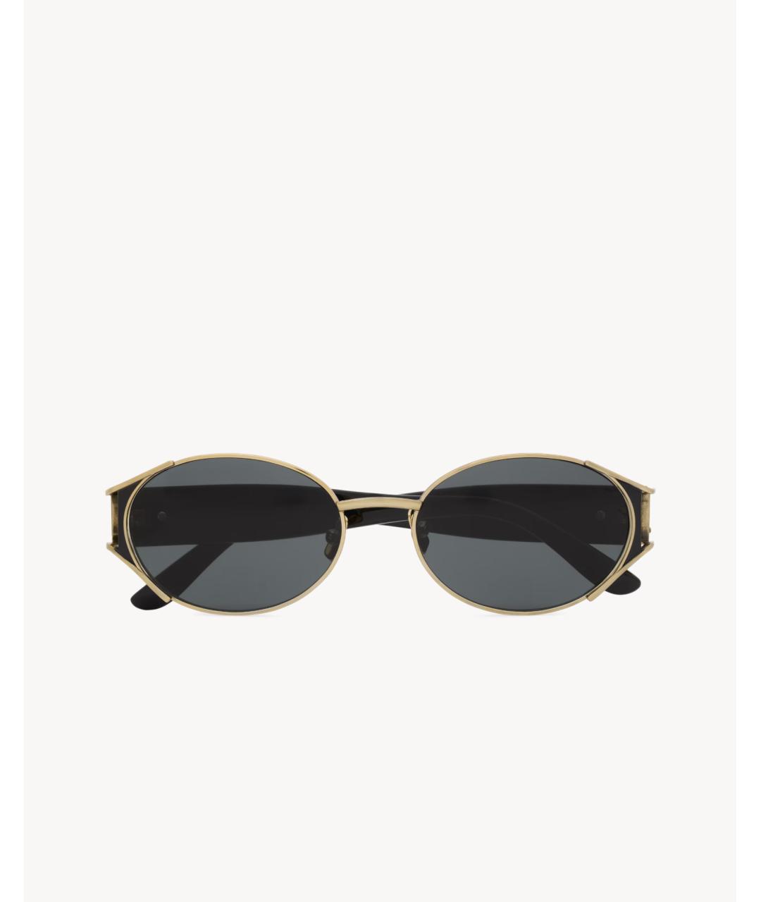 SAINT LAURENT Черные пластиковые солнцезащитные очки, фото 2