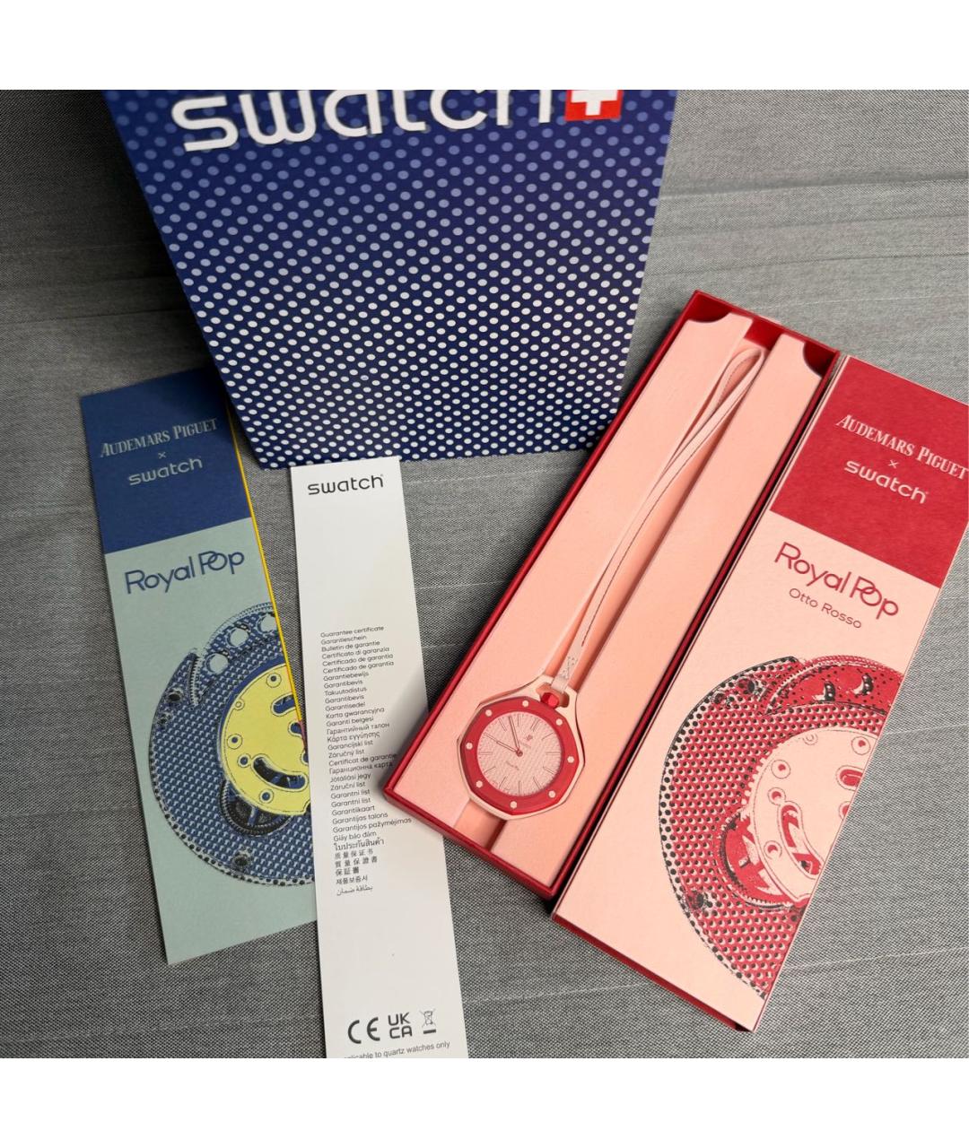 Swatch Розовые часы, фото 3