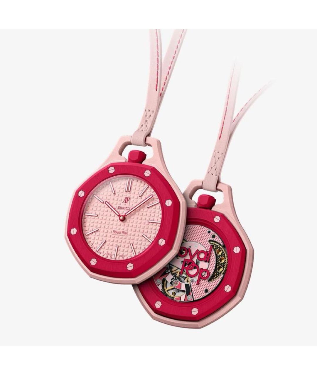 Swatch Розовые часы, фото 2