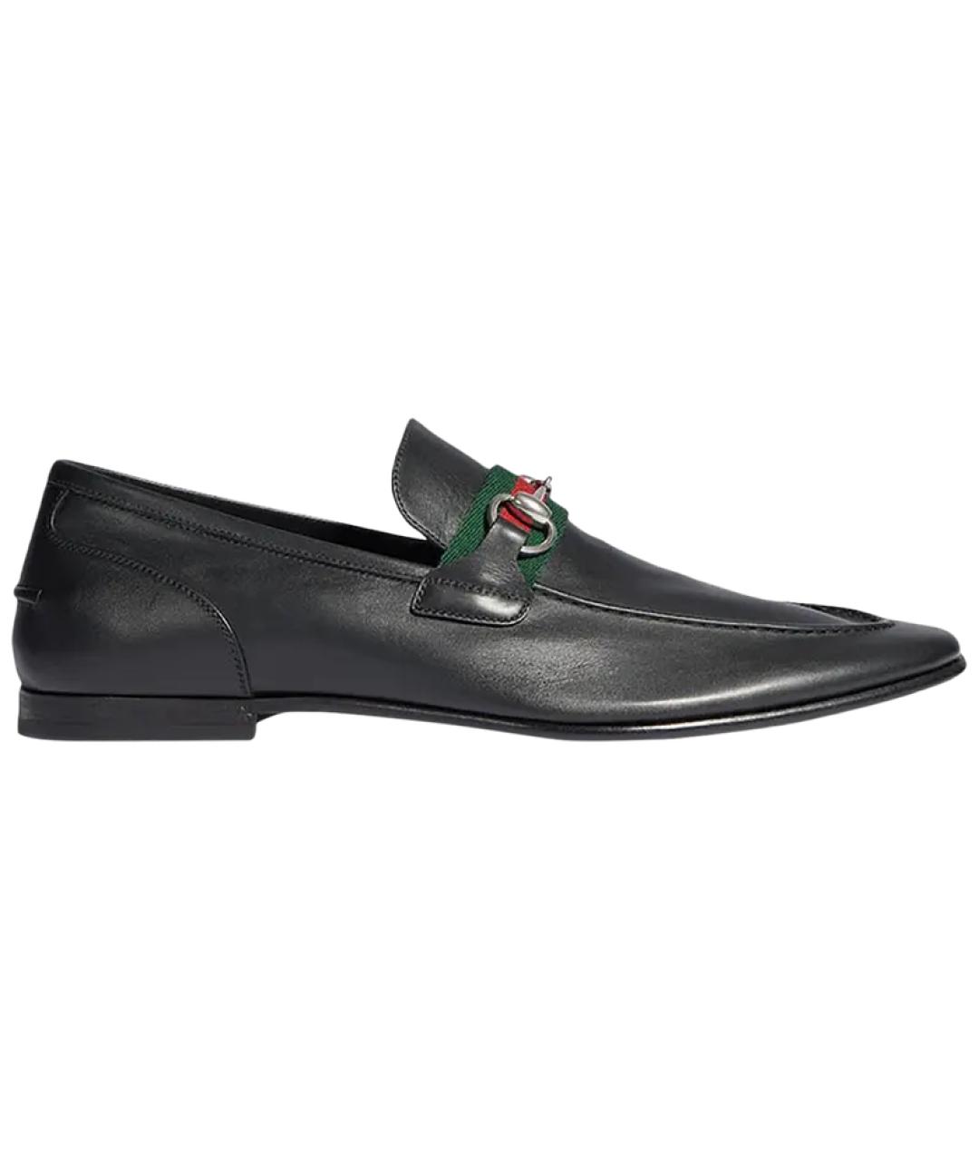 GUCCI Черные кожаные мокасины, фото 3