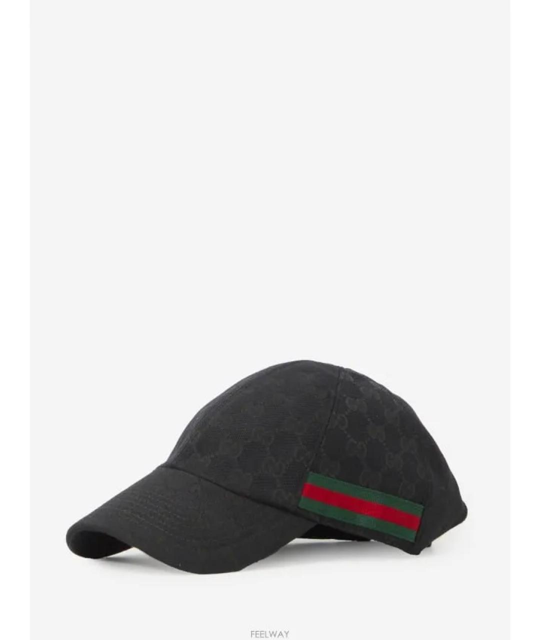 GUCCI Черная хлопковая кепка/бейсболка, фото 2
