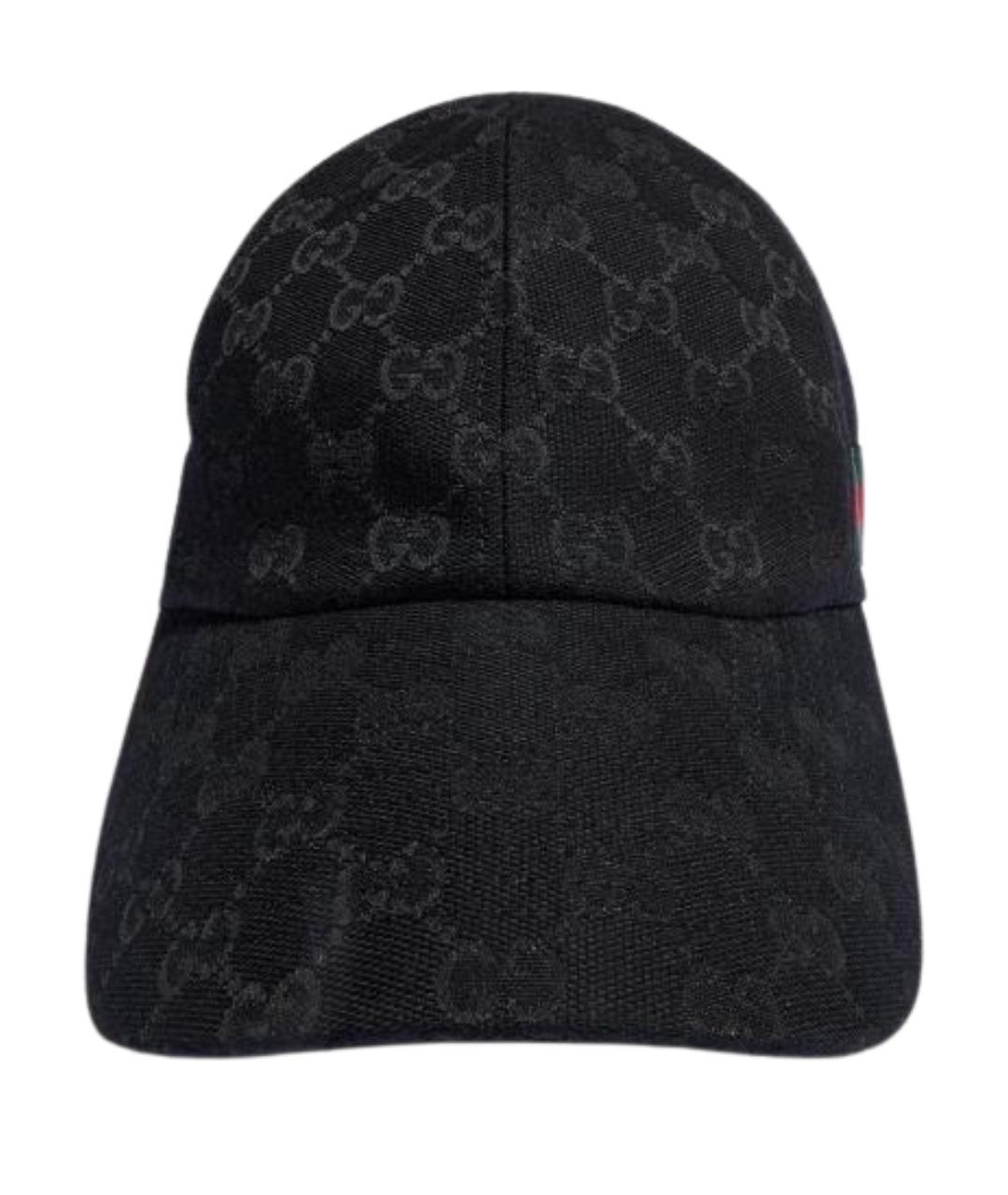 GUCCI Черная хлопковая кепка/бейсболка, фото 1