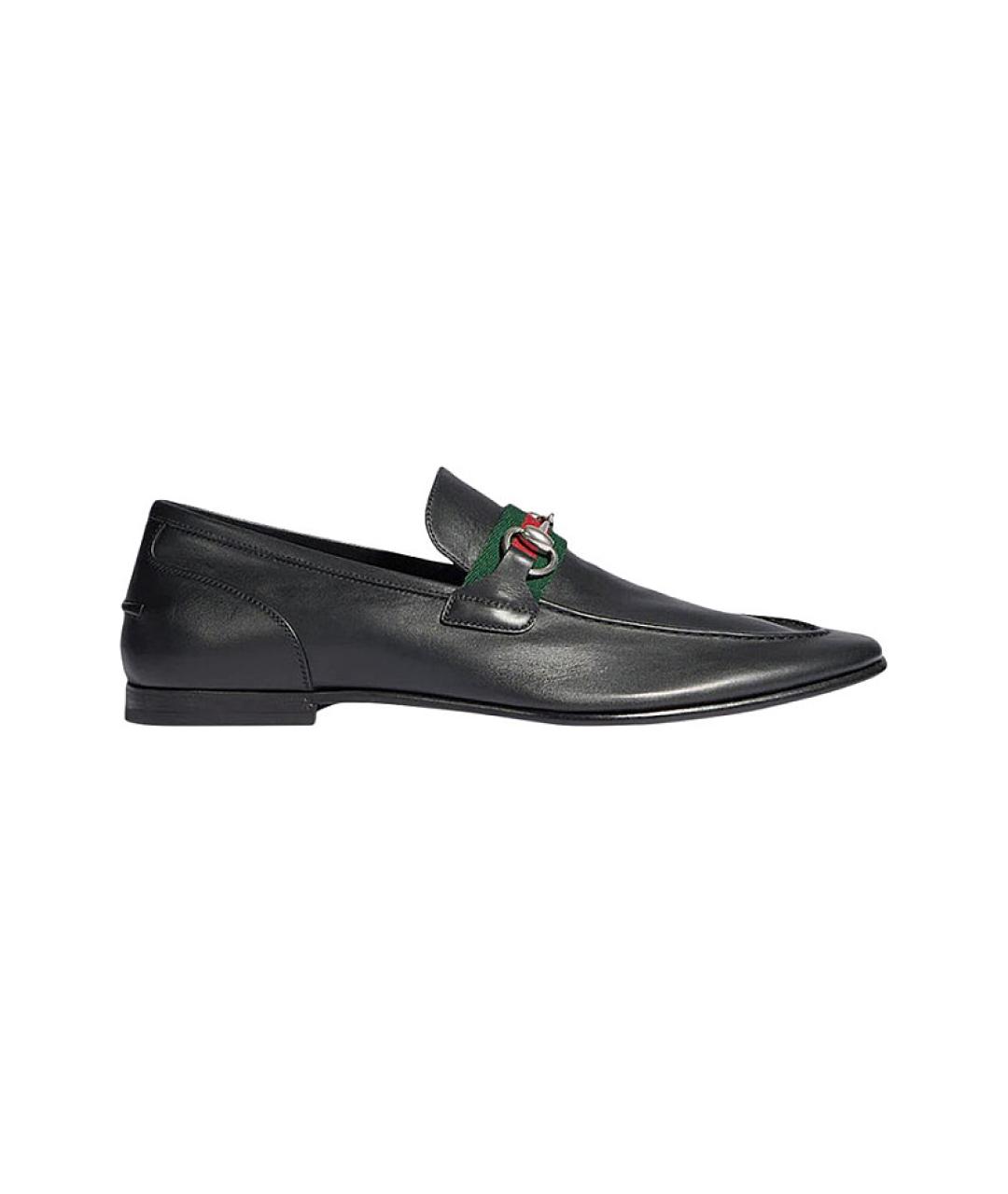 GUCCI Черные кожаные мокасины, фото 3