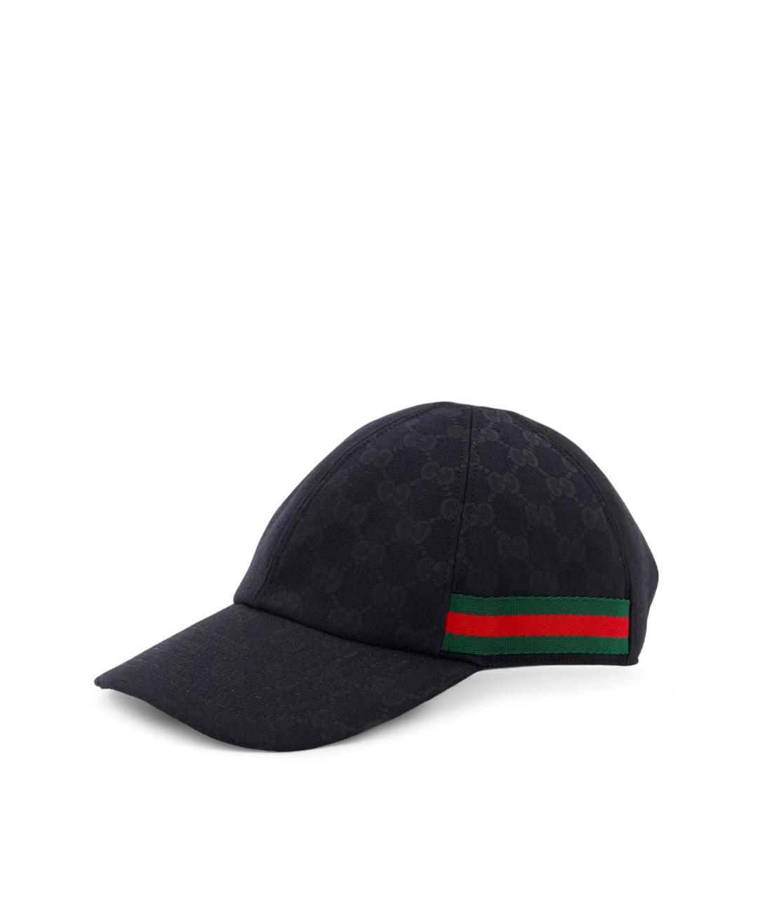 GUCCI Черная синтетическая кепка/бейсболка, фото 2