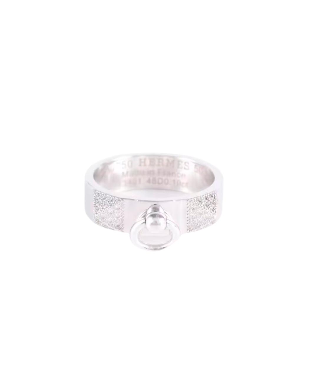 HERMES Серебряное кольцо из белого золота, фото 6