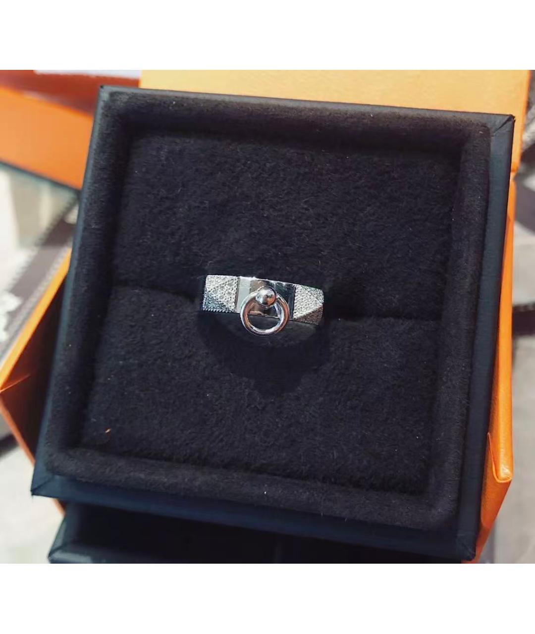 HERMES Серебряное кольцо из белого золота, фото 5