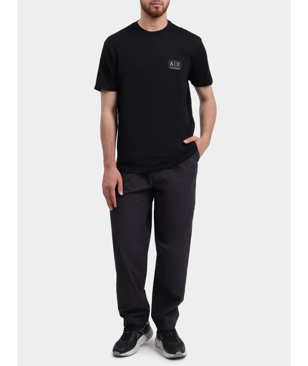 ARMANI EXCHANGE Черные повседневные брюки, фото 2
