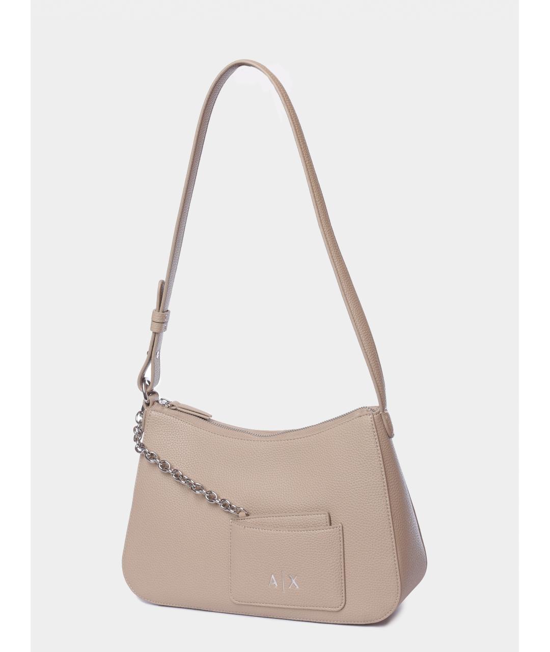 ARMANI EXCHANGE Бежевая сумка через плечо, фото 3