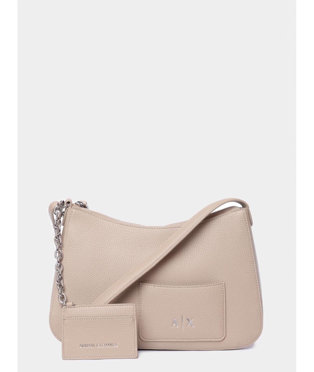ARMANI EXCHANGE Бежевая сумка через плечо, фото 2