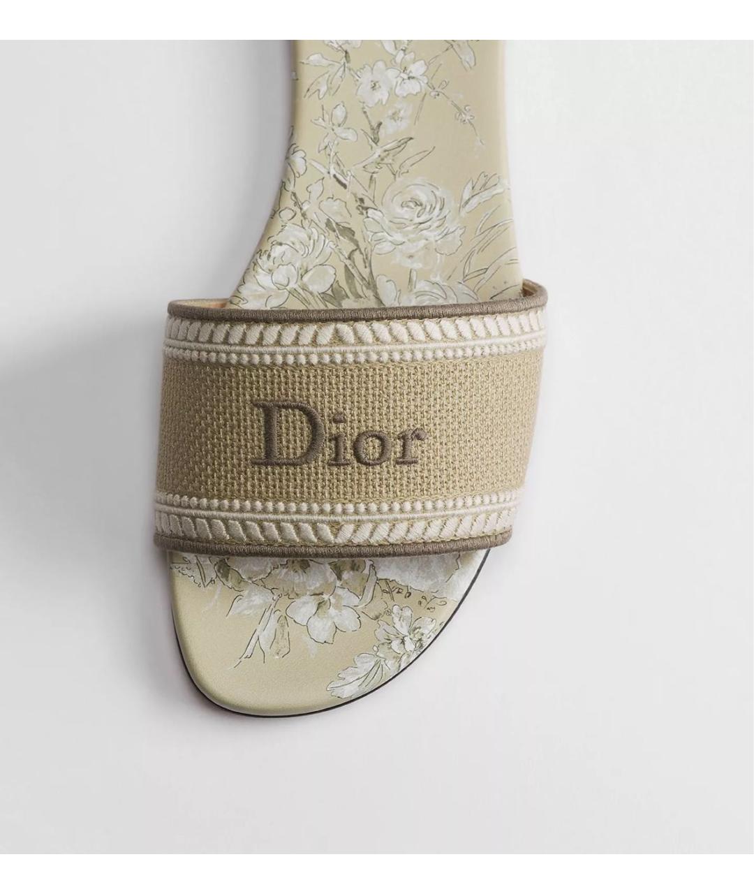 CHRISTIAN DIOR Бежевые мюли, фото 4