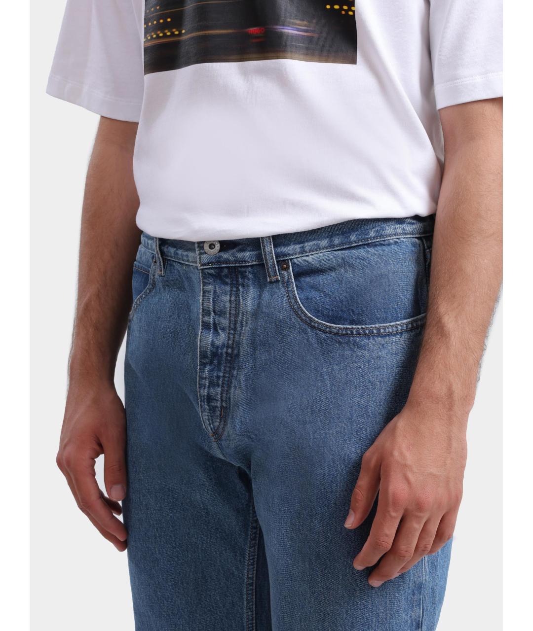 HUGO BOSS Синие прямые джинсы, фото 4