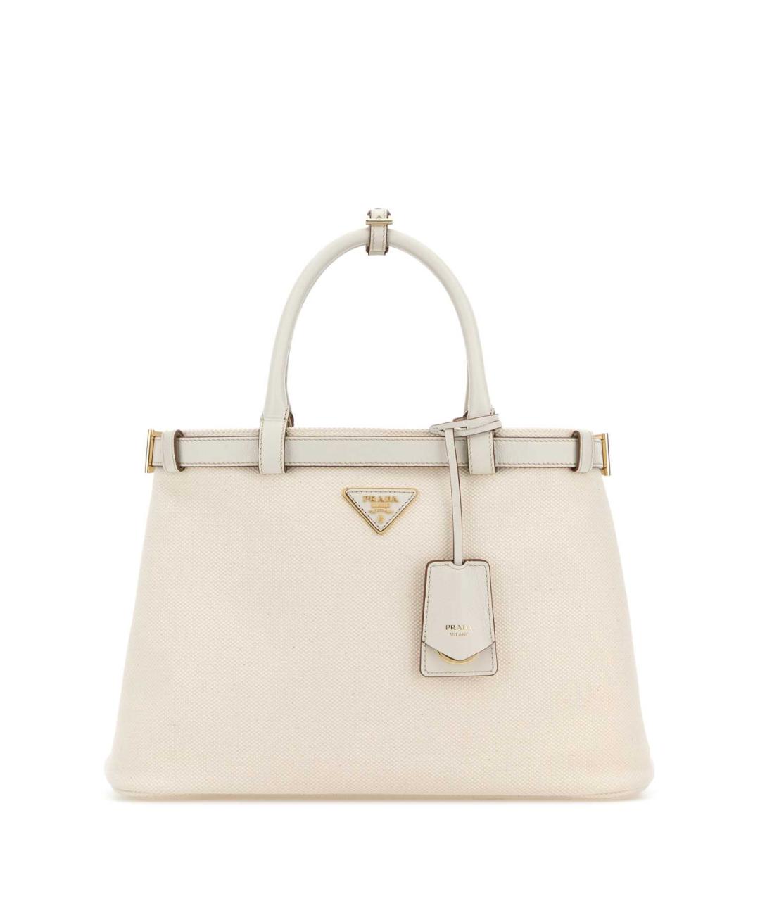 PRADA Бежевая сумка тоут из канвы, фото 1