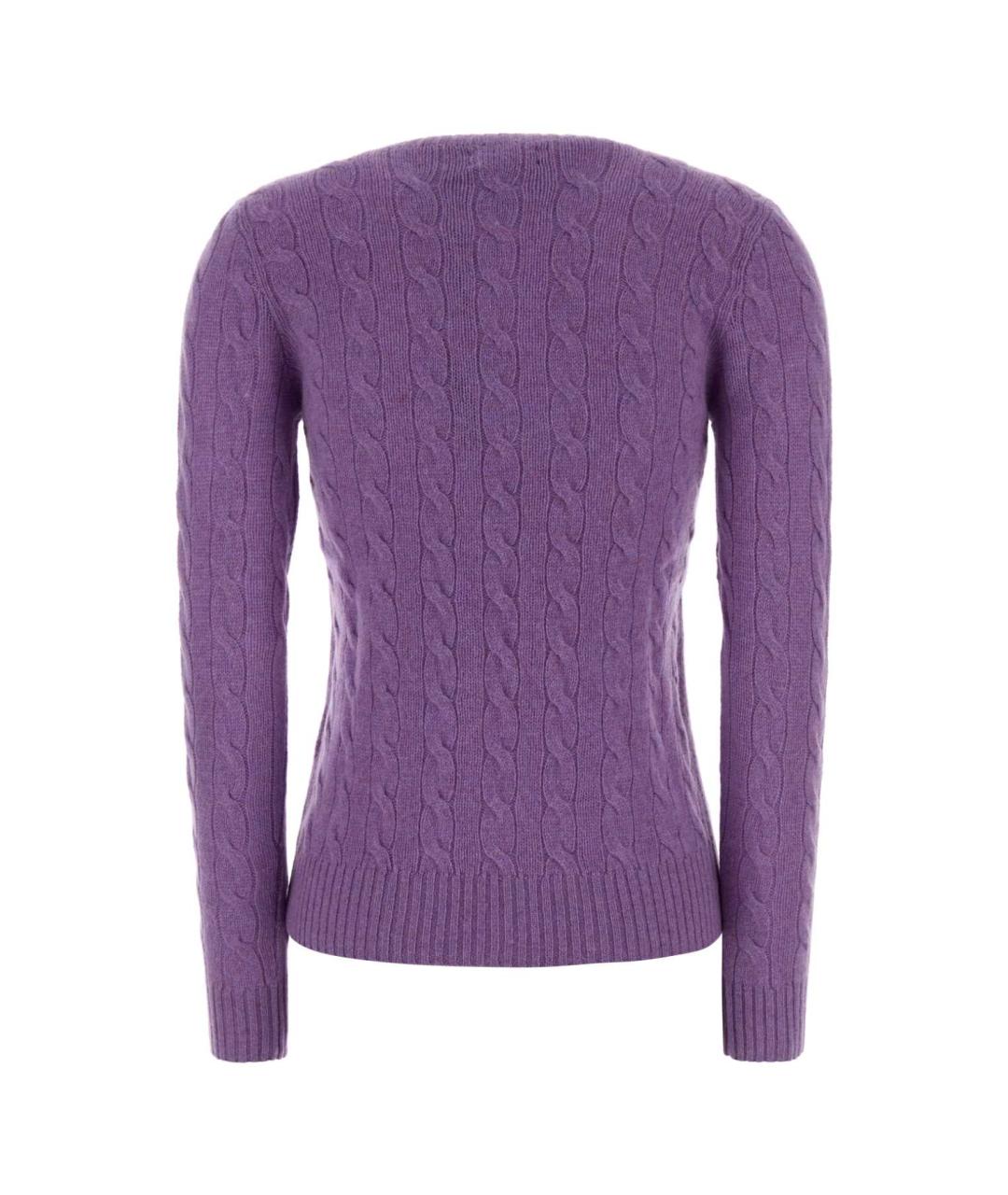 POLO RALPH LAUREN Фиолетовый кашемировый джемпер / свитер, фото 2