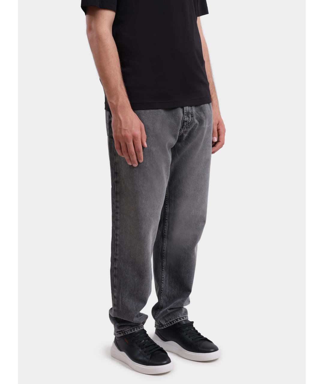 HUGO BOSS Серые прямые джинсы, фото 3