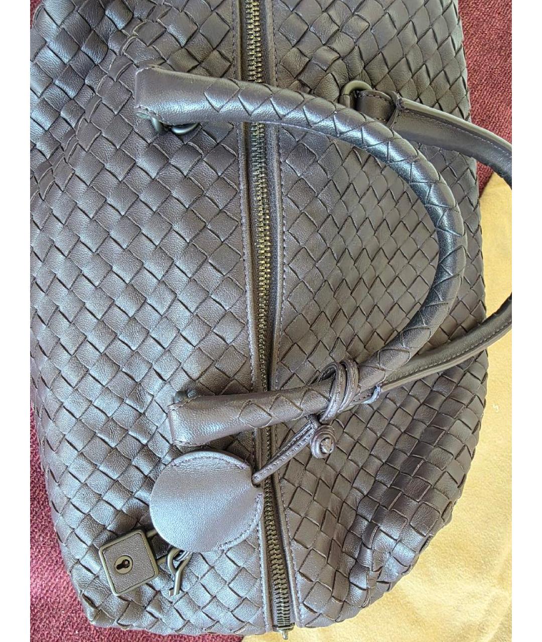 BOTTEGA VENETA Фиолетовая кожаная сумка с короткими ручками, фото 9