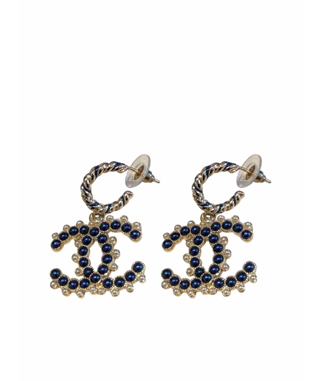 CHANEL Золотые серьги, фото 1