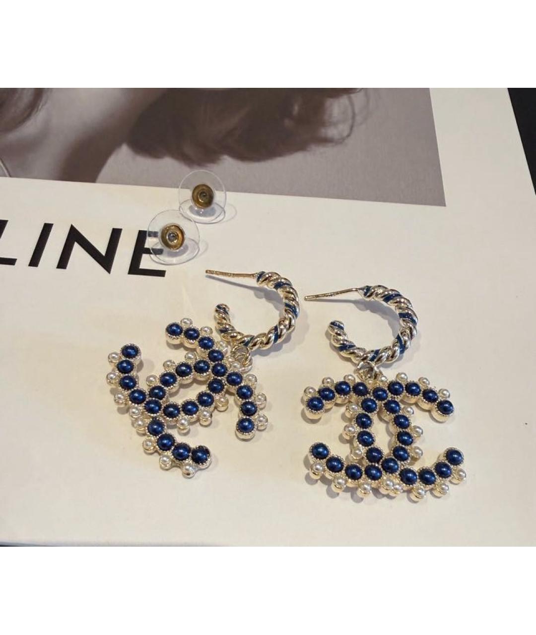 CHANEL Золотые серьги, фото 3