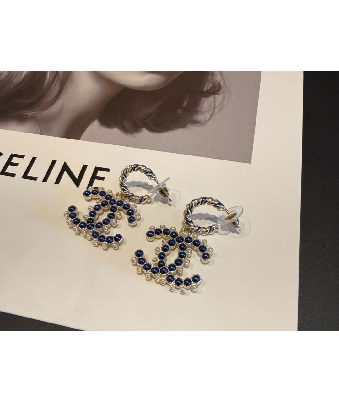 CHANEL Золотые серьги, фото 4